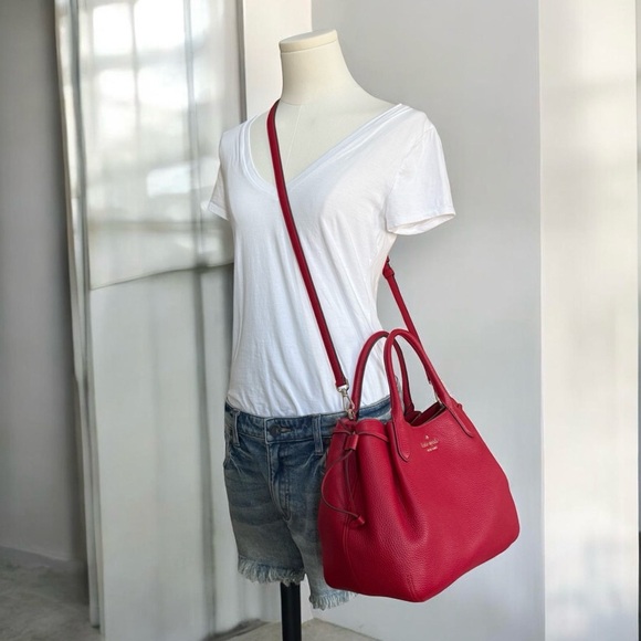 Authentic Kate Spade Red Dumpling Satchel Crossbody Handbag with COA! - Picture 14 of 14